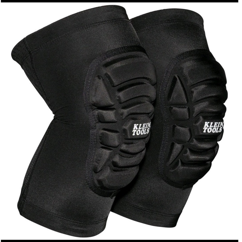 1 Pair Klein Tools Lightweight‎ Knee Pad Sleeves M L Black NEW